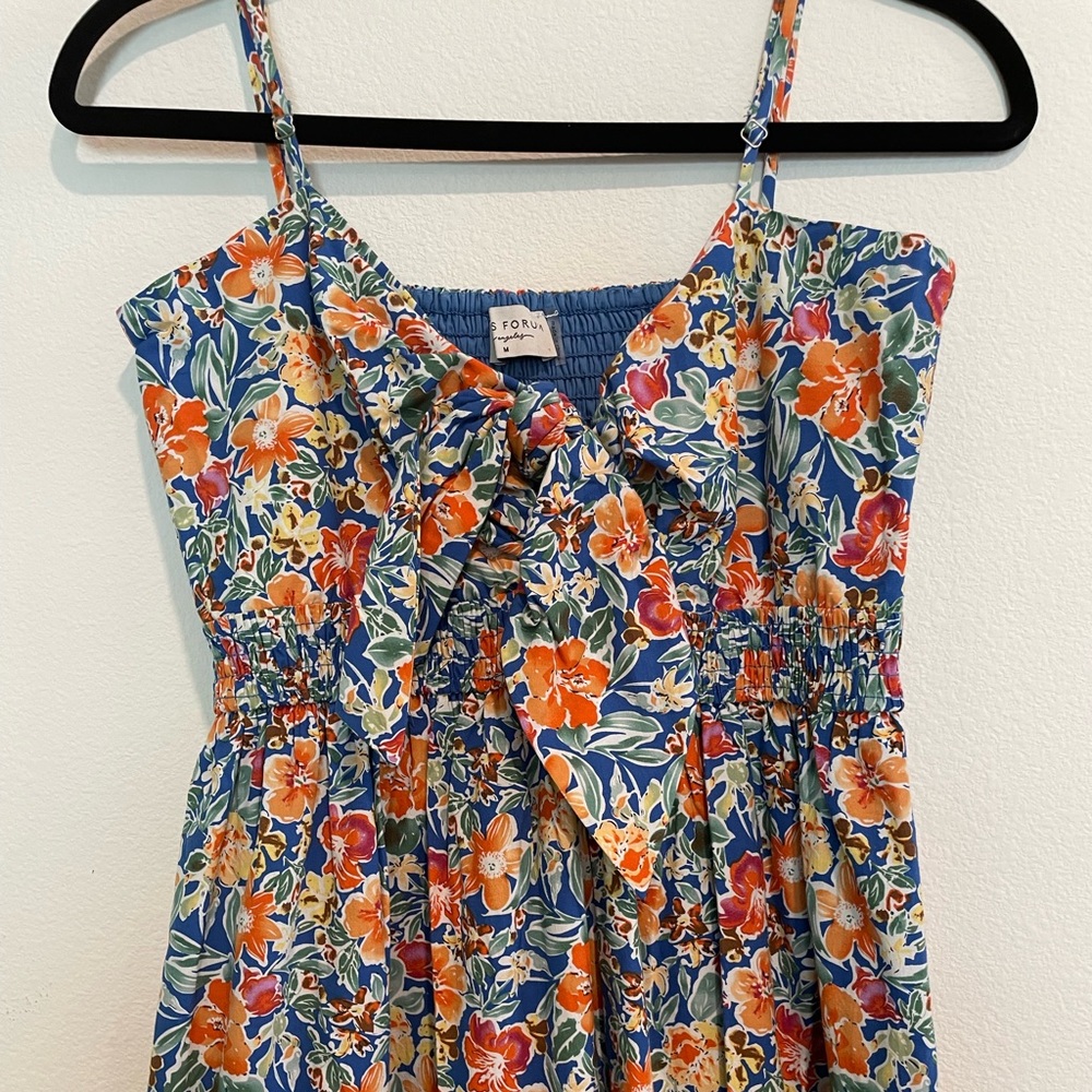 Tropical Strap Maxi Dress